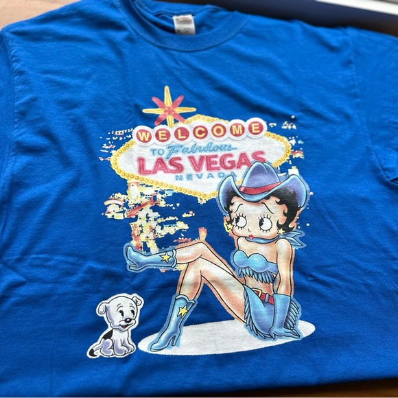 Blue Graphic Betty Boop Tee- adult medium. - Picture 7 of 8